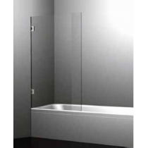 Chrome Frameless Fixed Bath Screen